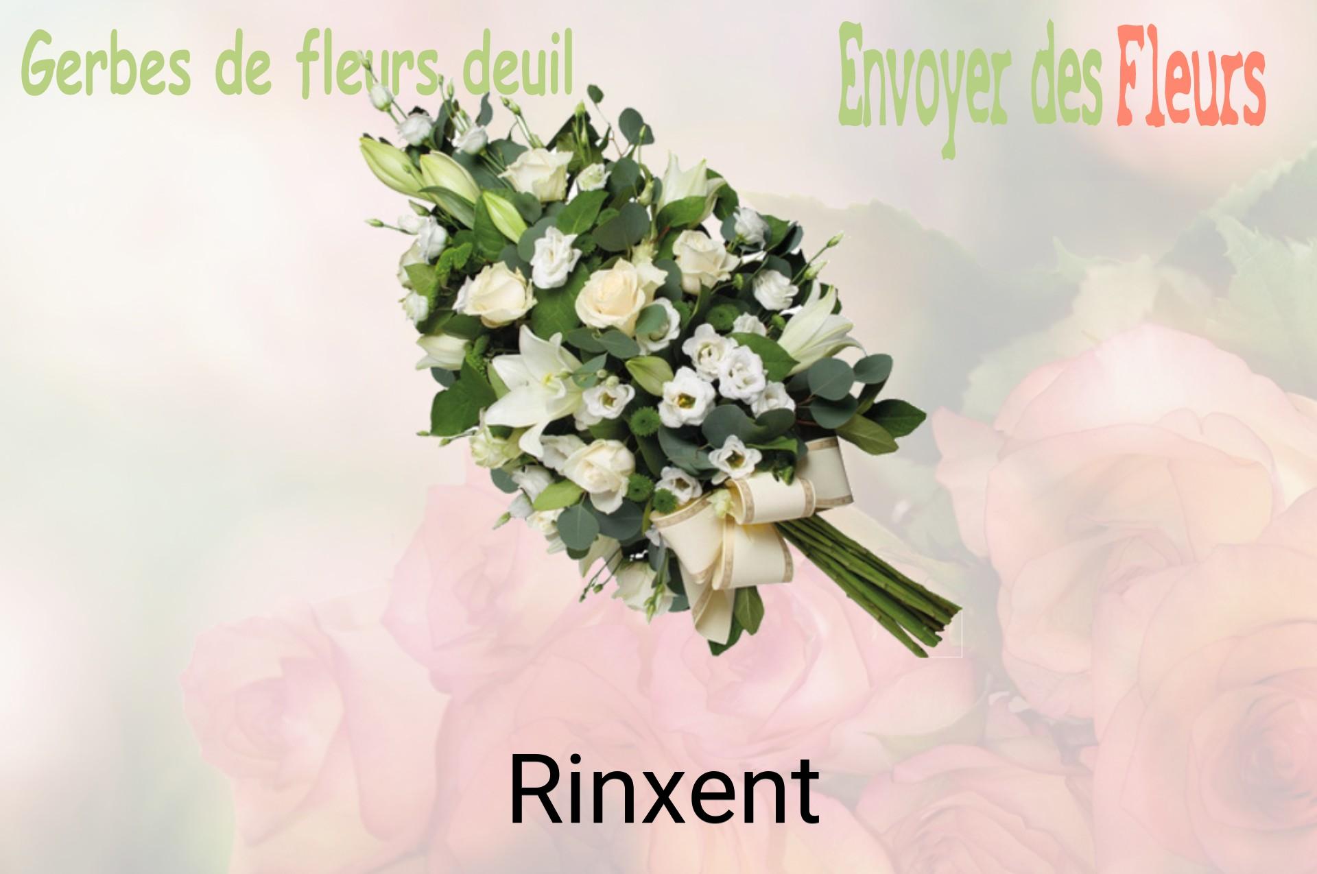 Gerbe de fleurs de deuil livrée à Rinxent